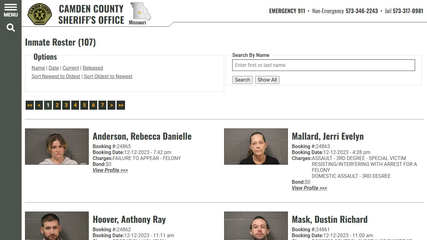 Inmate Roster - Current Inmates Booking Date Descending - Camden County ...